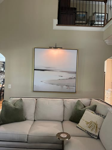 Customer photo review of Quiet Valley Abstract Canvas Art