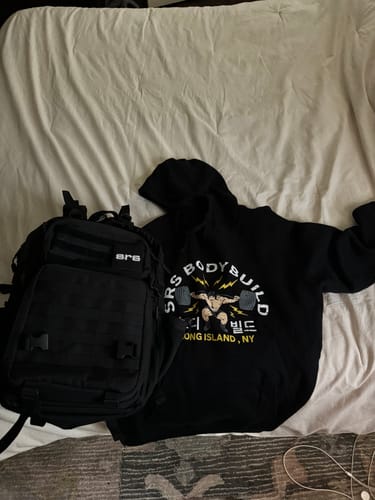 Customer photo review of srs bodybuild HOODIE