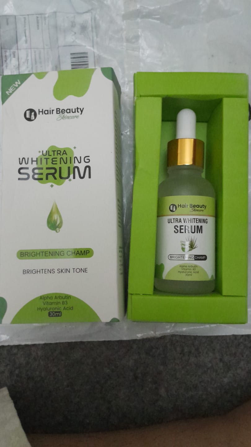 Customer photo review of Ultra Whitening Serum