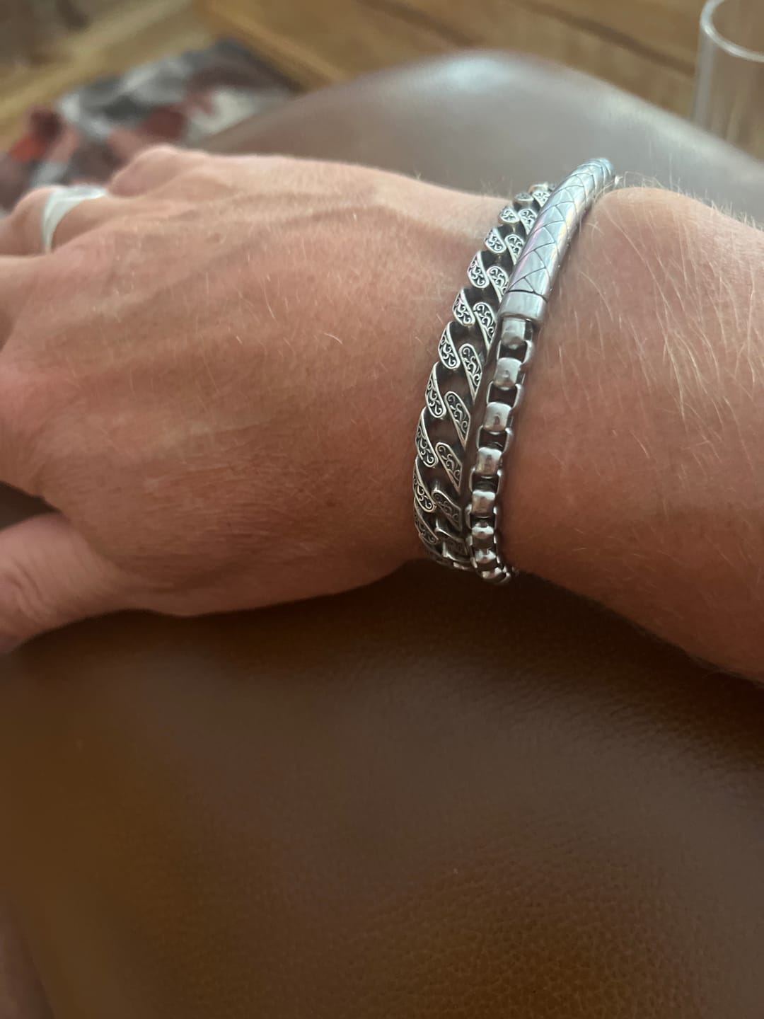 Customer photo review of ANCIENT CUBAN BRACELET. - 925 STERLING SILVER
