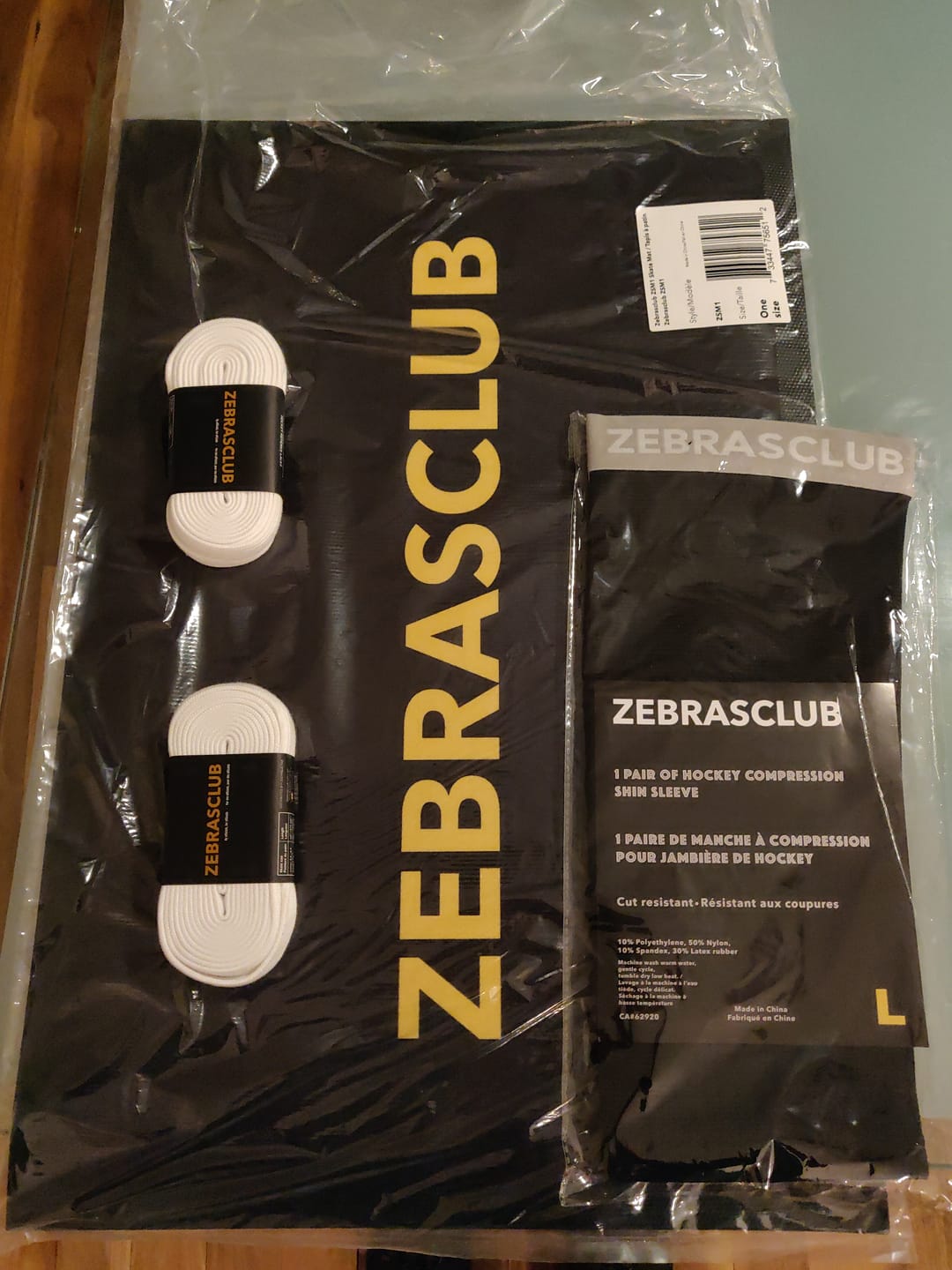 Customer photo review of WHITE NON-WAXED HOCKEY REFEREE LACES