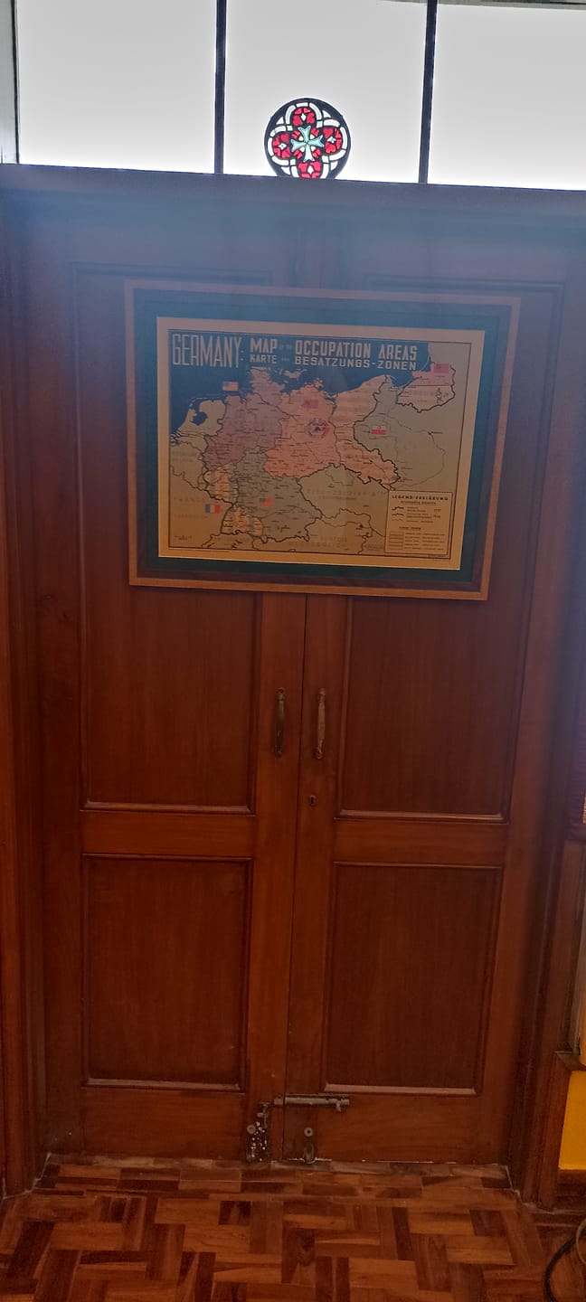 Customer photo review of Old Post World War 2 Germany Map - East & West Germany Potsdam Conference Occupation Chart