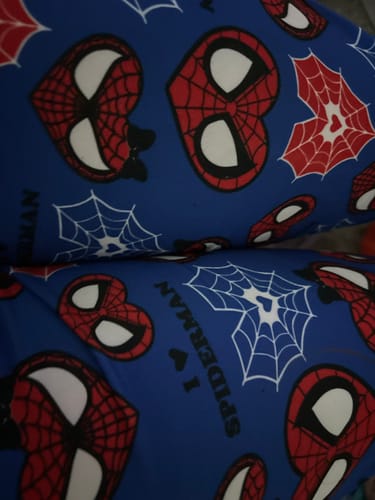 Customer photo review of spider man blue heart 5 pcs pajama duo