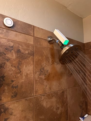Customer photo review of The Shower Wizard