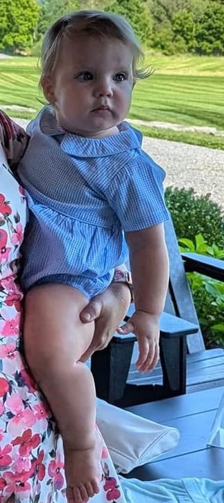 Customer photo review of Gingham Collared Bubble
