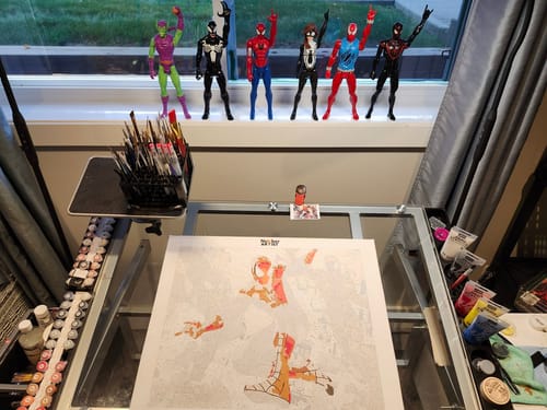 Customer photo review of Custom Paint by Numbers Kit