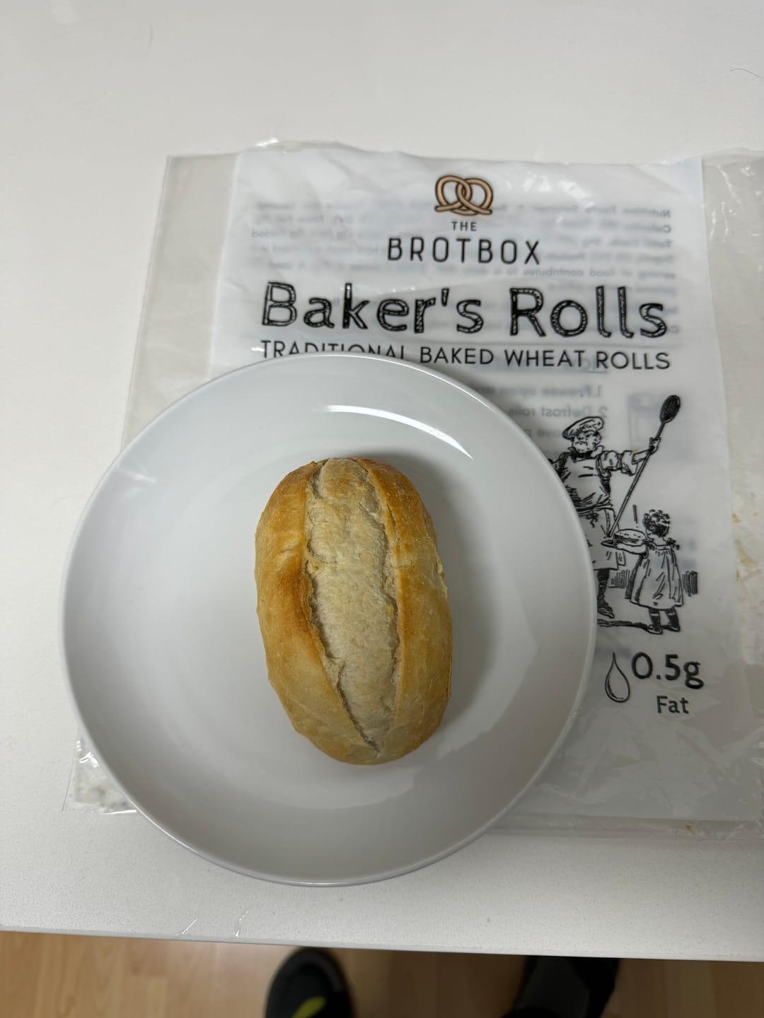 Customer photo review of Pretzel Sandwich Rolls (5 pack)