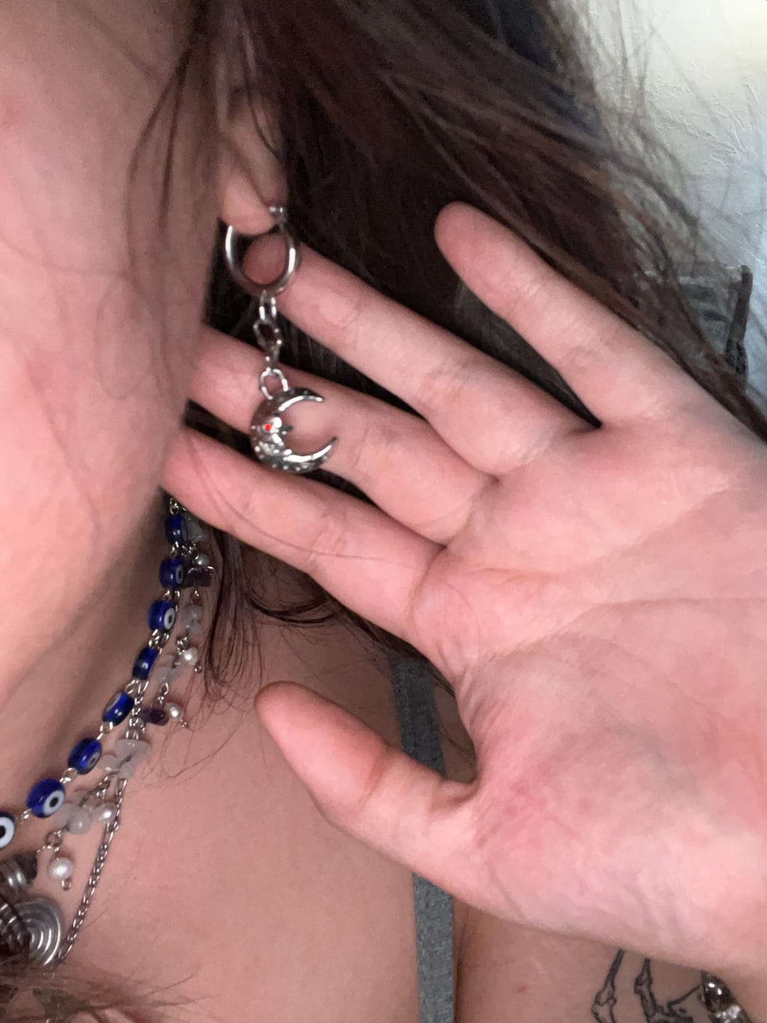 Customer photo review of LUNA DANGLE EARRING