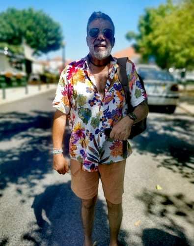 Customer photo review of Chemise d'été à manches courtes à manches courtes pour hommes