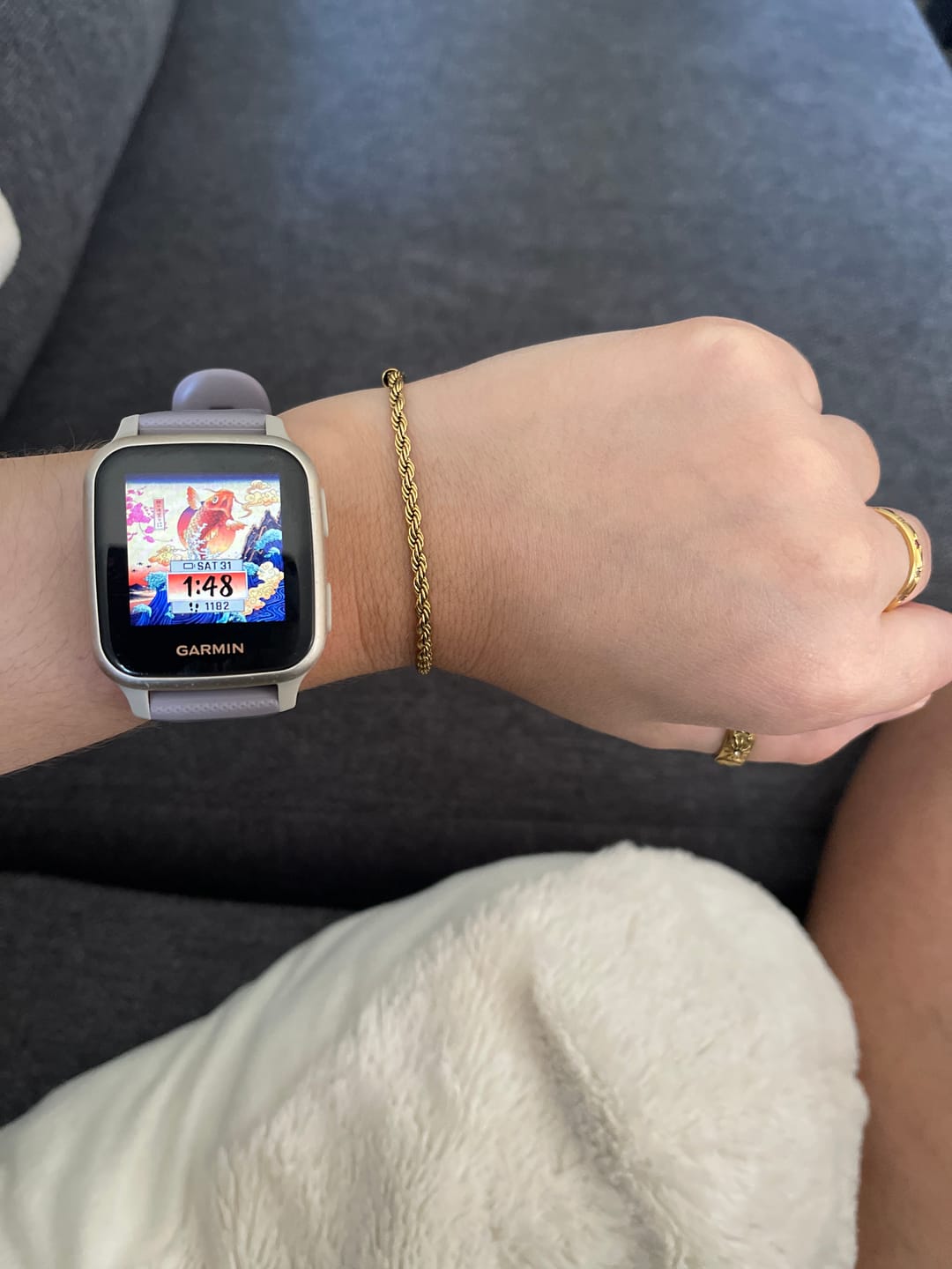 Customer photo review of Twisted 18K Gold Bracelet