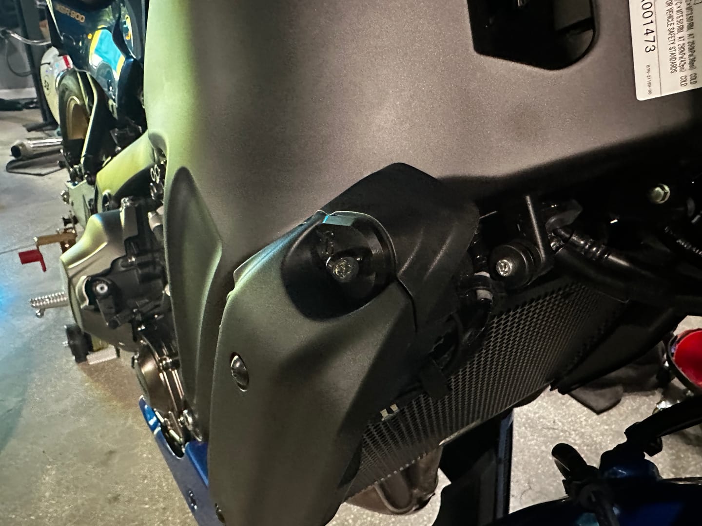 Customer photo review of Yamaha XSR900 Front Machined Turn Signal Plate Adapter Kits 2022+