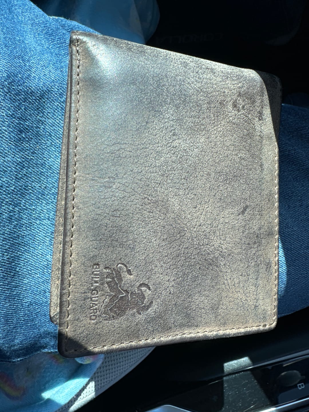 Customer photo review of 2 ID Leather Wallet