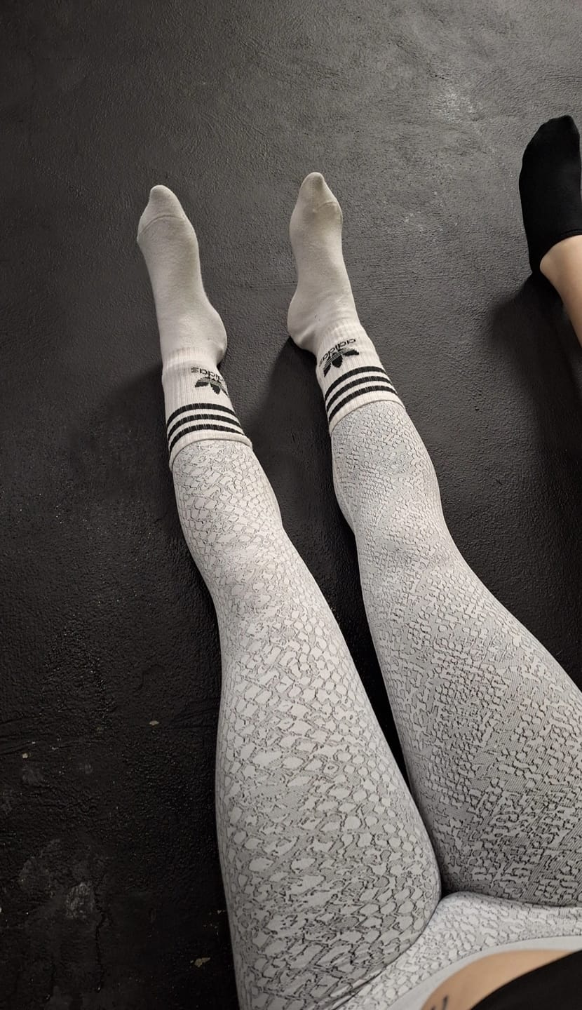 Customer photo review of Leggings Jungle Pitone Ghiaccio