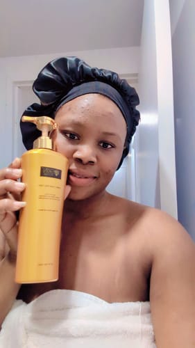 Customer photo review of Premium Skin Whitening Body Lotion with Glutathione 500 ML