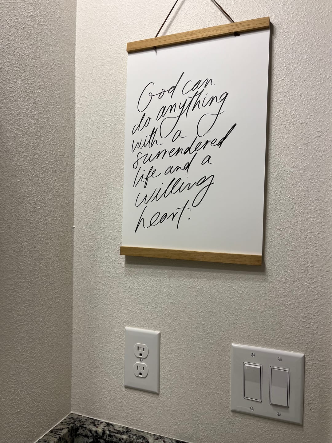 Customer photo review of 11x17 God can do anything with