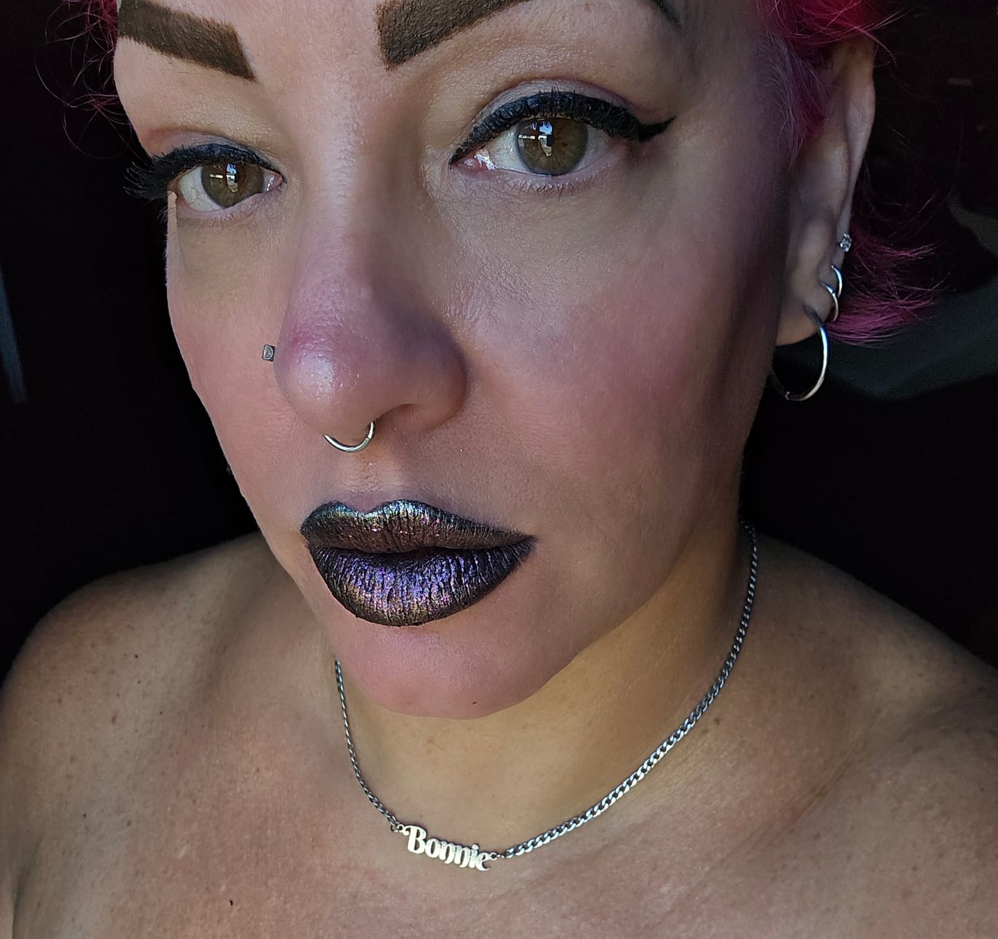 Customer photo review of Chameleon Eyeshadow flakes - Galaxify