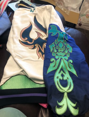 Customer photo review of Genshin Varsity Jacket Preorder
