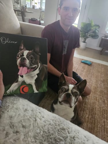 Customer photo review of Pet Art Canvas Wrap