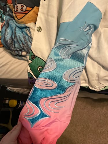 Customer photo review of Genshin Varsity Jacket Preorder