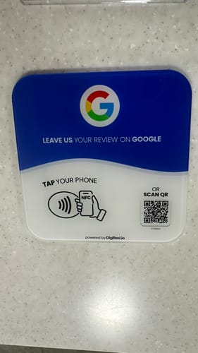 Customer photo review of Google Reviews - Plate