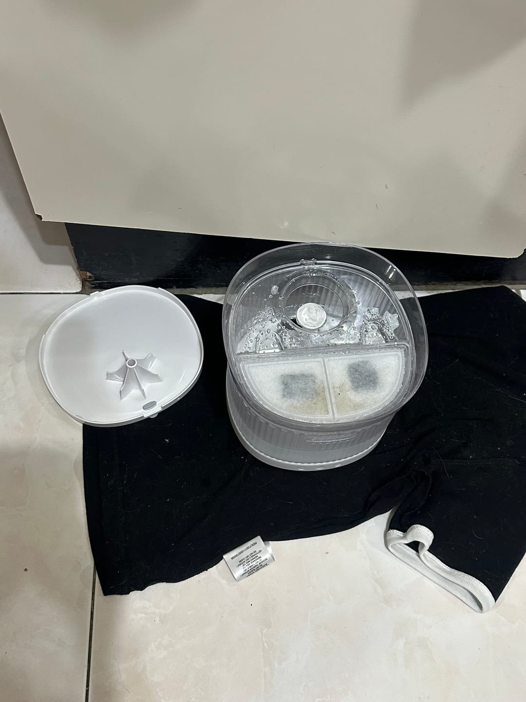 Customer photo review of 【預售特惠】霍曼寵物雙無線飲水機(7800mAH超大容量電池)
