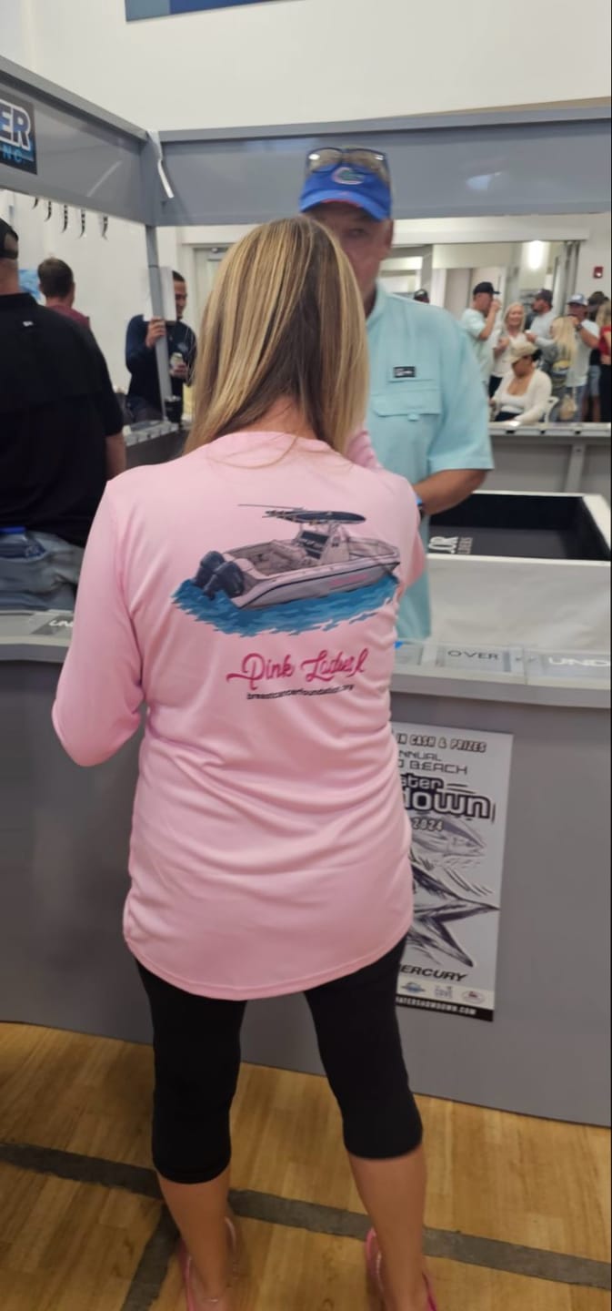 Customer photo review of Women's Dri-Fit Custom Boat Shirts - Long Sleeve