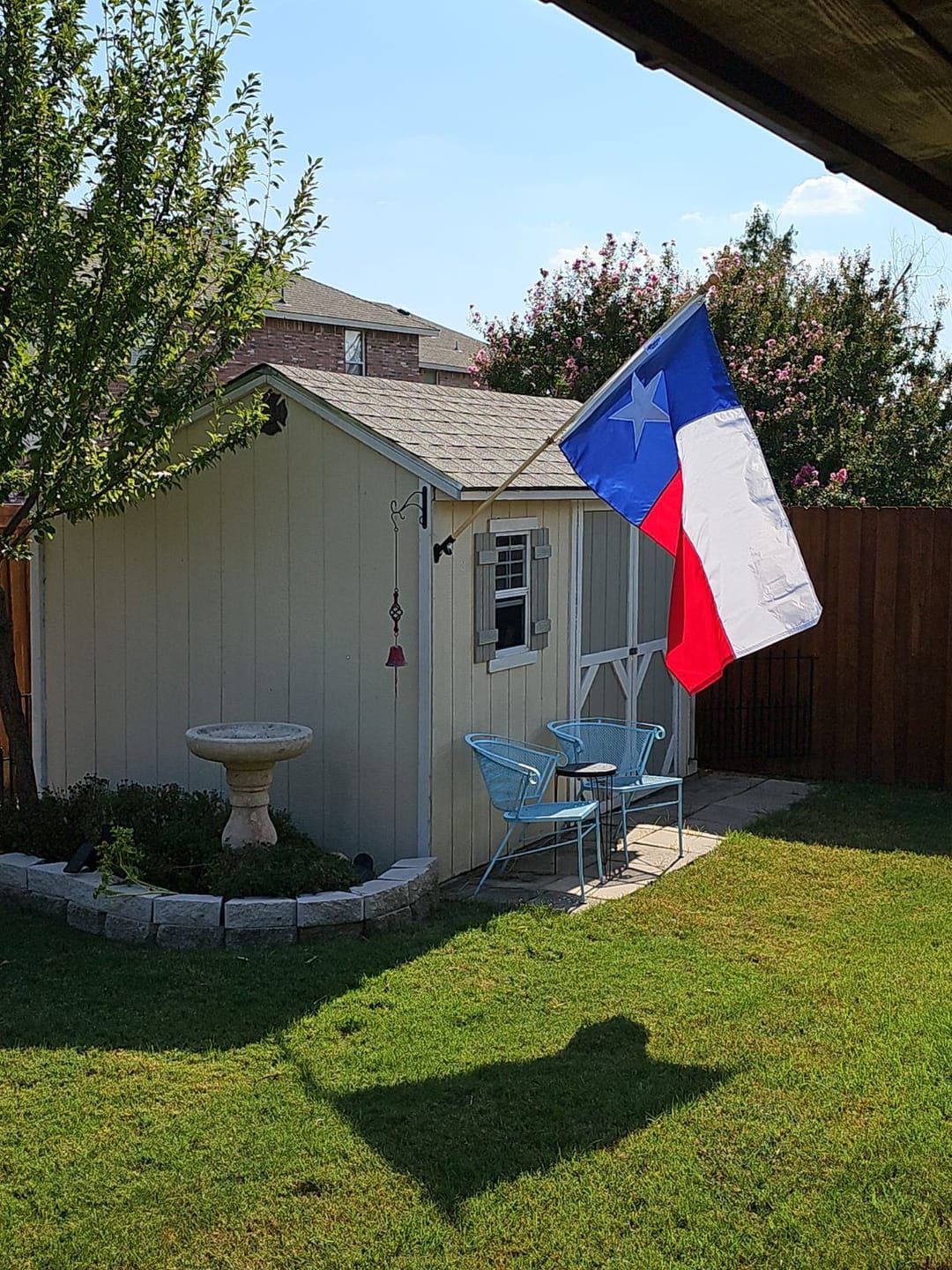 Customer photo review of 3' x 5' Texas Flag Set