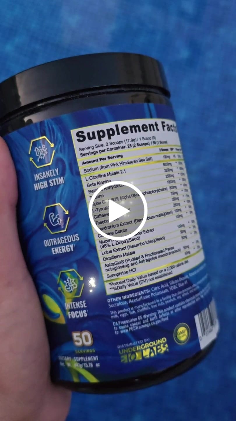 Customer video review of RAMPAGE - EXTREME PRE-WORKOUT
