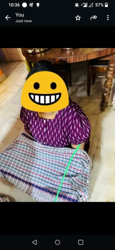 Customer photo review of Black Handloom Maxi