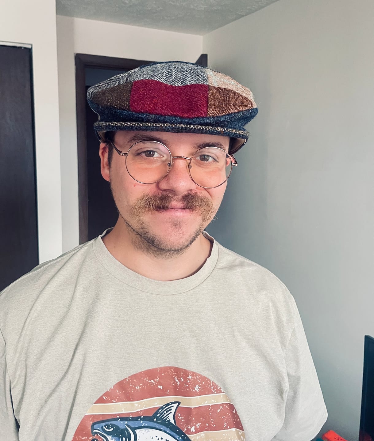 Customer photo review of Vintage Cap Patchwork Tweed