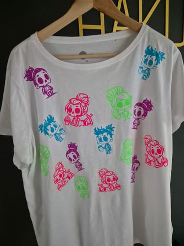 Customer photo review of Glow In the Dark Heat Transfer Vinyl