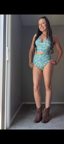 Customer photo review of Lazy Daisy Infinity Top