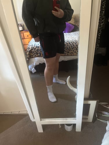 Customer photo review of Quads of the Gods - Lift Shorts - Black / Red