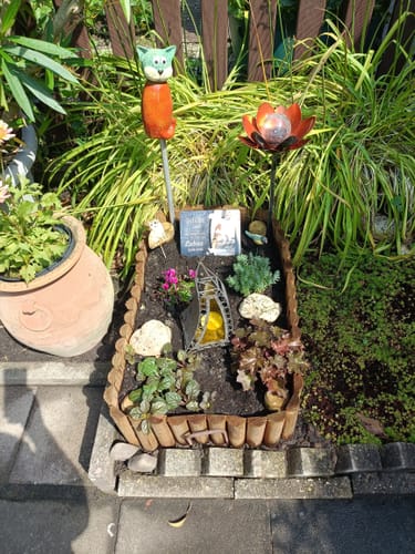 Customer photo review of Katzen Gedenktafel mit Foto & Spruch (UV- & Wetterfest)