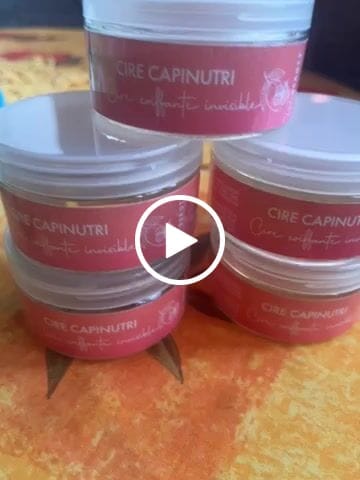 Customer video review of Cire coiffante CAPINUTRI naturelle nourrissante sans résidus ni trace blanche