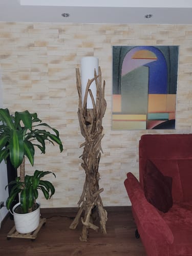 Customer photo review of Treibholz Stehlampe VILLA Lampenschirm Natur