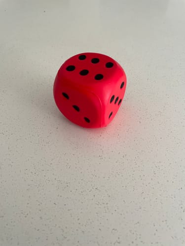 Customer photo review of Squeeze Stress Dice