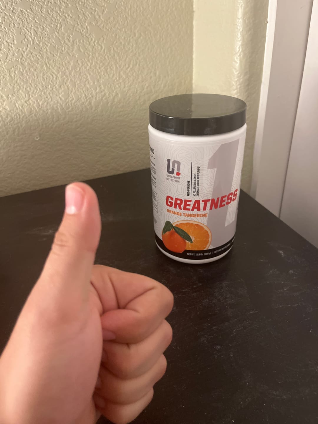 Customer photo review of GREATNESS | PRE-WORKOUT
