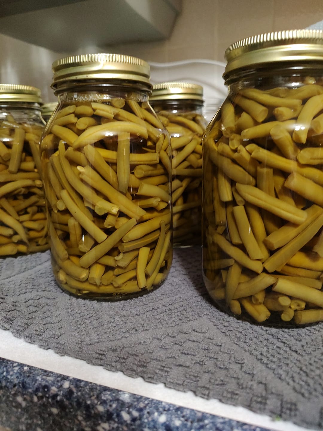 Customer photo review of 12 Pack Quart Size Canning Jars + Lids + Bands
