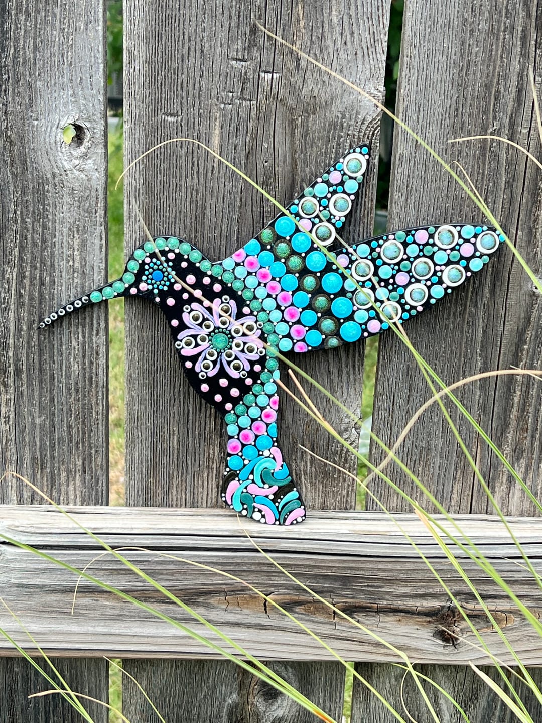Customer photo review of Unfinished Wood Hummingbird Shape - Bird Animal - Craft - up to 24" DIY