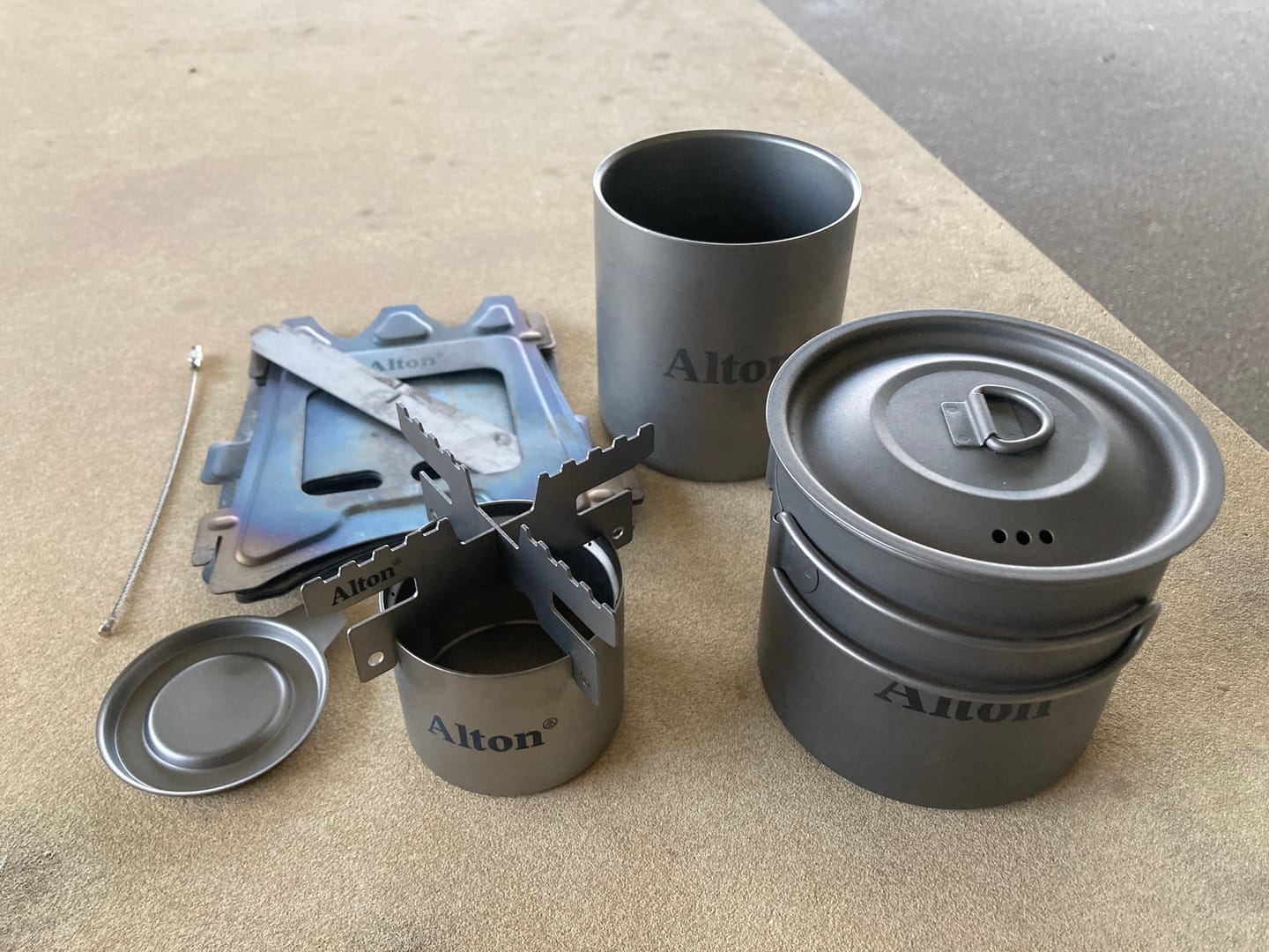 Customer photo review of Titanium Alcohol Stove