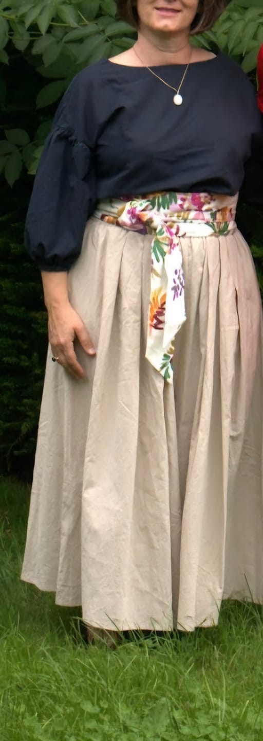 Customer photo review of Pantalon Paco - coton lavé ficelle
