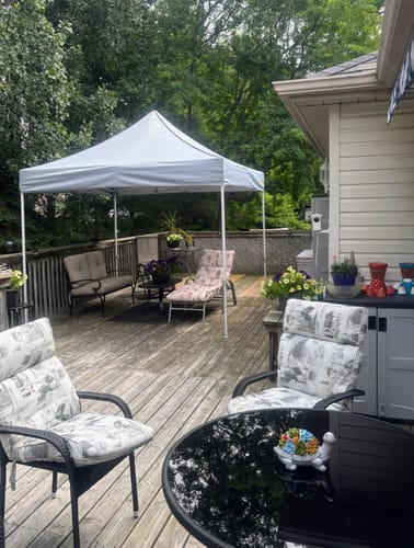 Customer photo review of Commercial Series- Easy Pop-up 10x10/10x15/10x20 Canopy Tent Instant Shelter