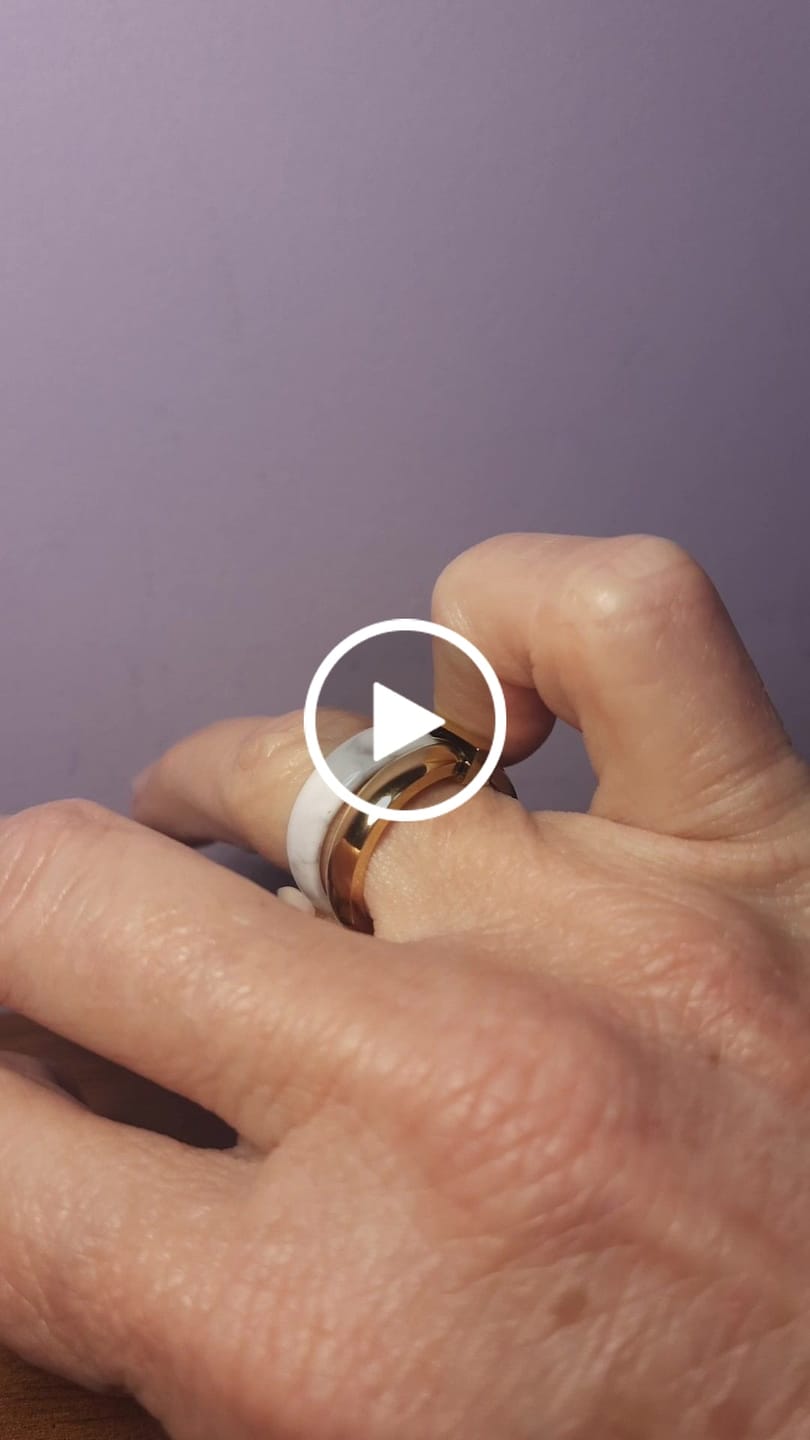 Customer video review of Anel Camadas Rich Banhado em Ouro 18K