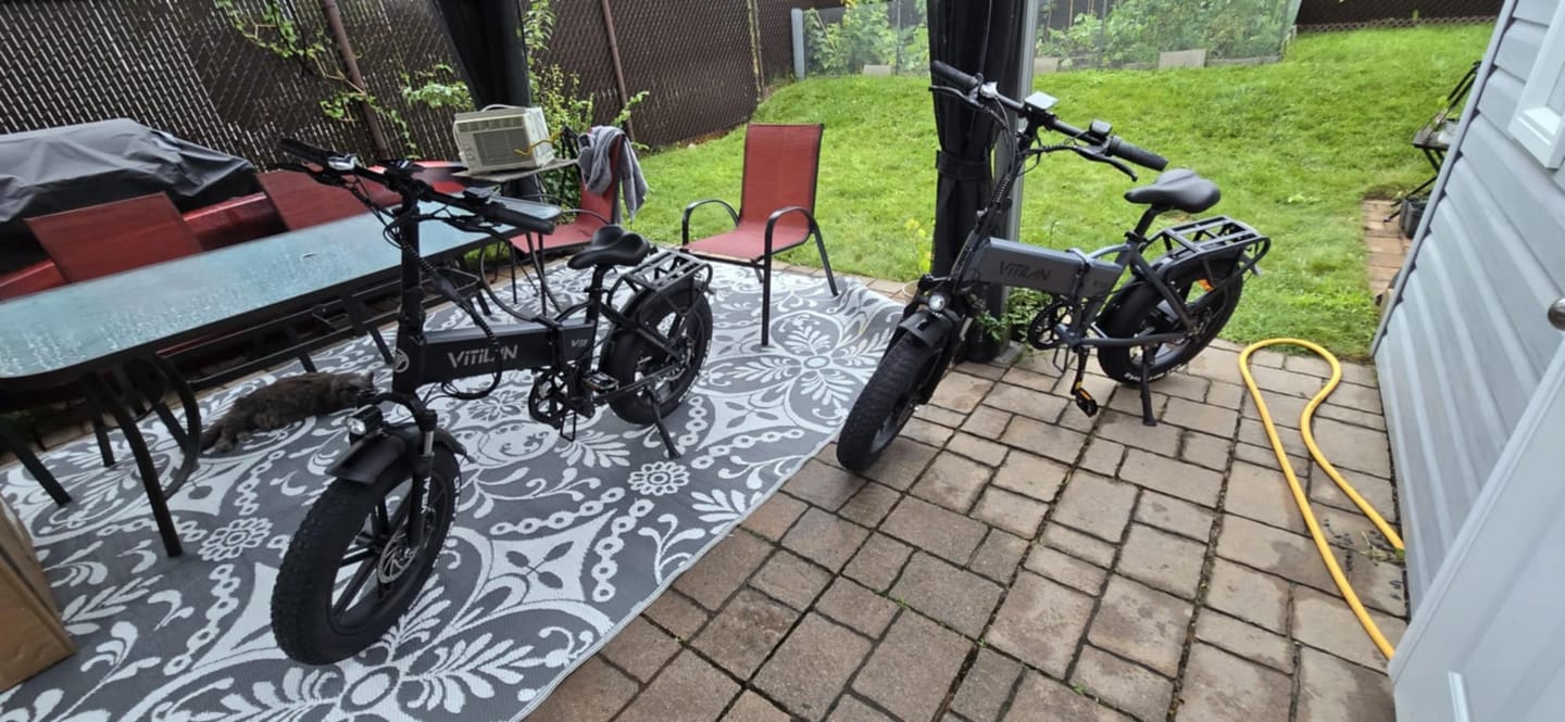 Customer photo review of V3 2.0 Folding Fat Tires Adult All Terrain Electric Bike