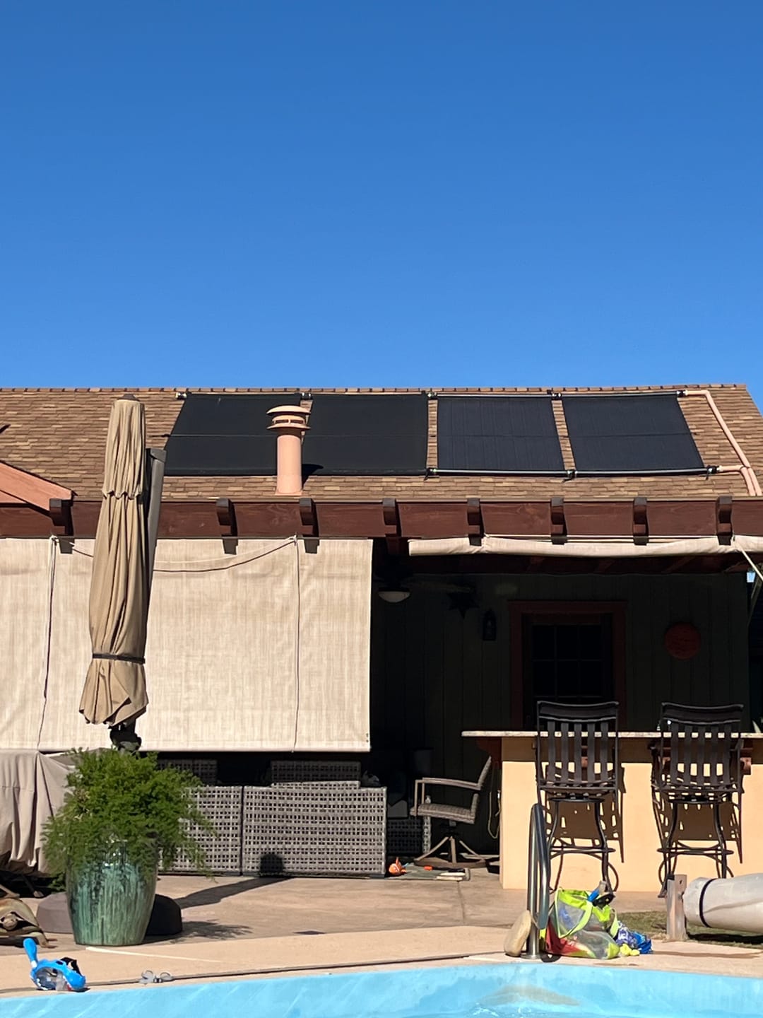 Customer photo review of [2-Pack] SwimEasy High-Performance Solar Pool Heater Panel - Highest Performing Design - 15-20 Year Life Expectancy