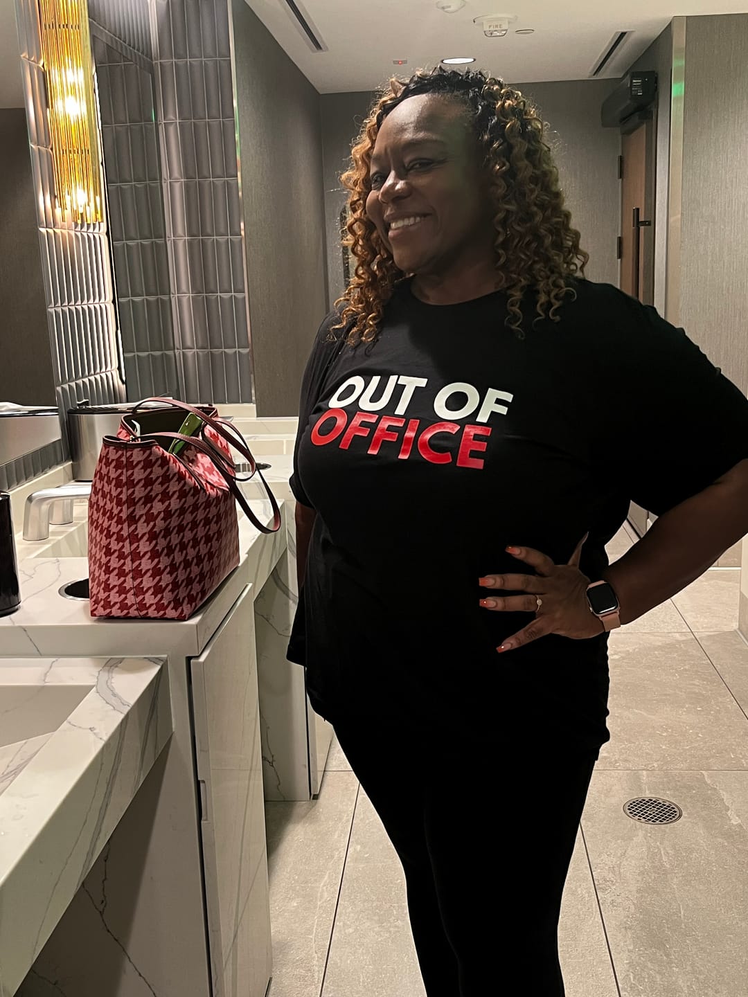 Customer photo review of Out of Office Unisex Shirt