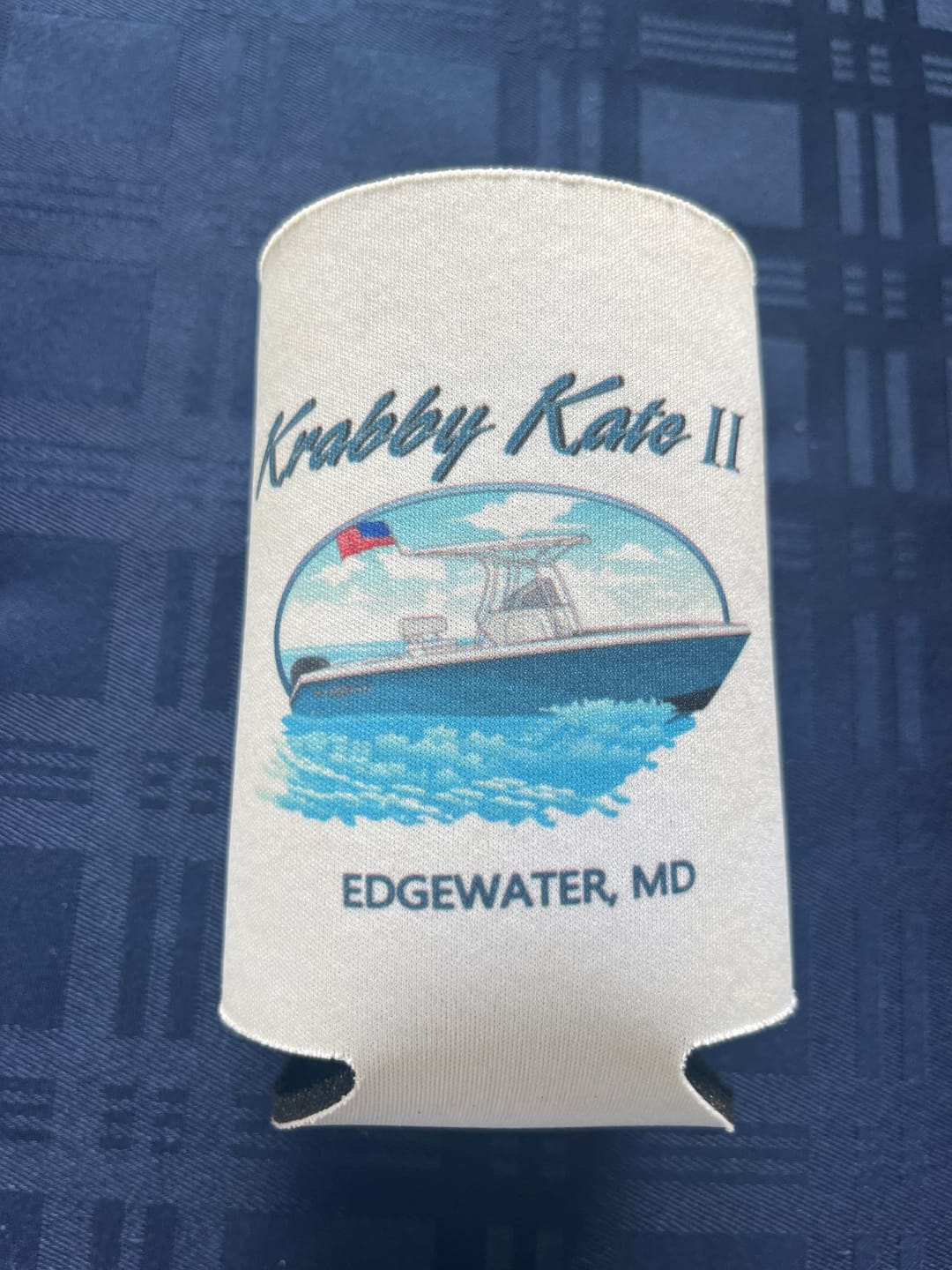 Customer photo review of Custom Boat Koozie