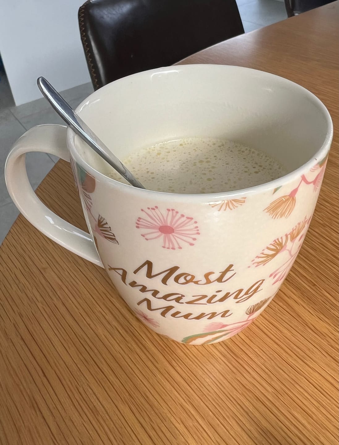 Customer photo review of Lactation Caramelised White Hot Chocolate