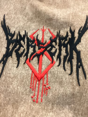 Customer photo review of THE STRUGGLER EMBROIDERED ACID WASH TEE